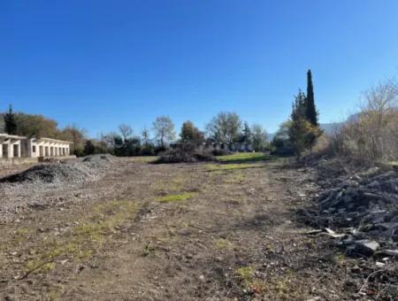 Land For Sale In Dalyan Gülpınar On The Main Road 9,037M2